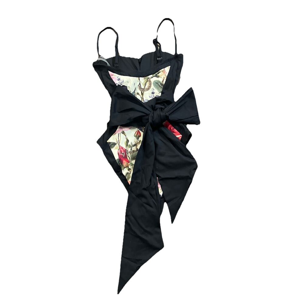 TA3 Sashy Shaping One Piece Swimsuit Frame Rose Snake/Black Floral XXS R/L NWT - Picture 5 of 10